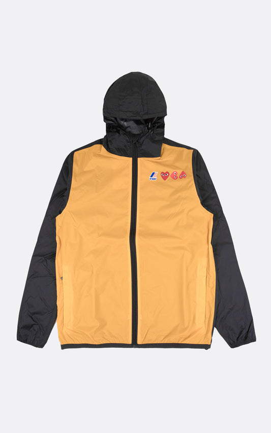 PLAY K-WAY ZIP JACKET ORANGE/BLACK