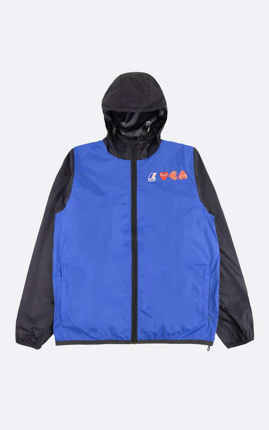 PLAY K-WAY ZIP JACKET BLUE/BLACK