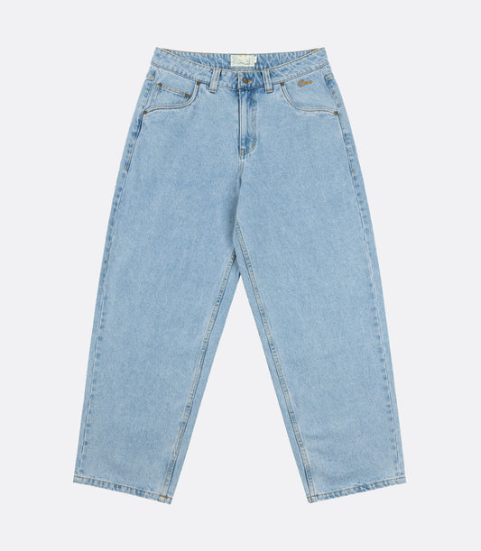 CLASSIC BAGGY DENIM PANTS BLUE WASHED