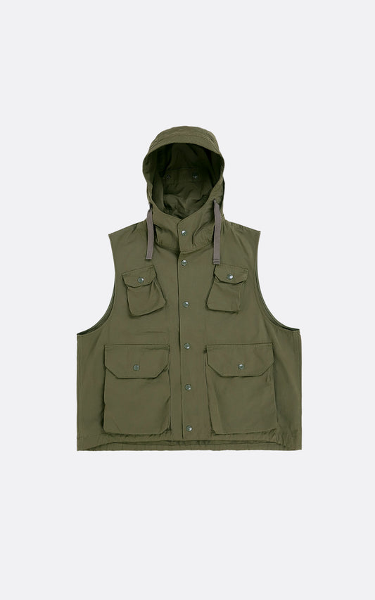 FIELD VEST OLIVE PC COATED CLOTH
