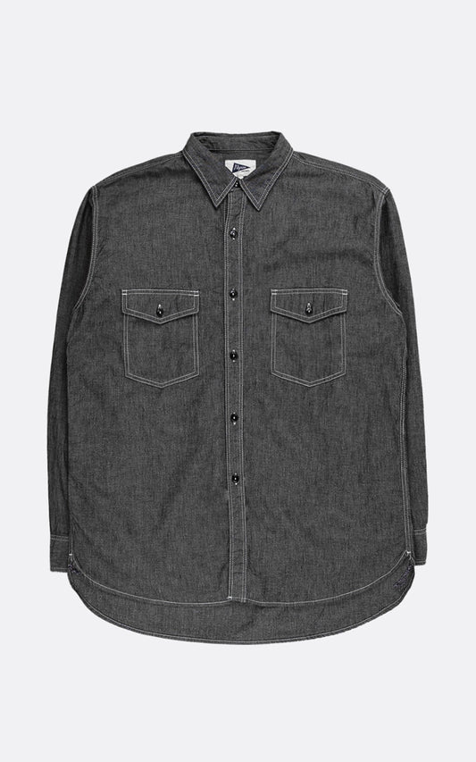 RUCKER CHAMBRAY SHIRT BLACK