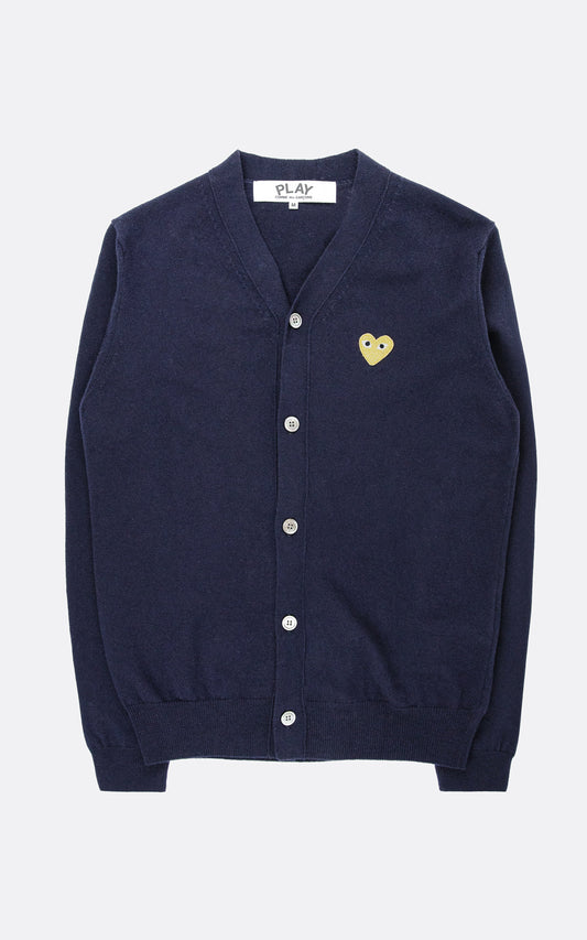GOLD HEART MEN'S CARDIGAN NAVY