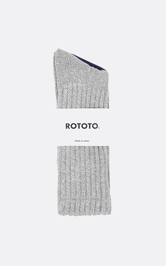 LOOSE PILE CREW SOCKS MIX GRAY