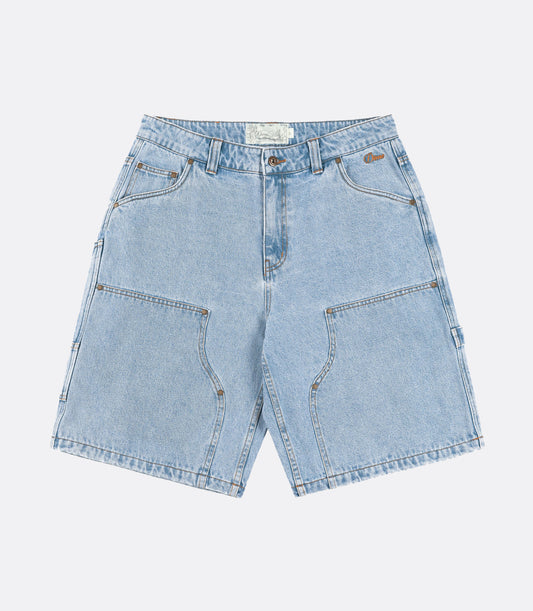 CARPENTER DENIM SHORT BLUE WASHED