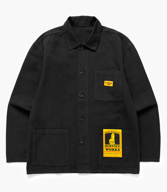 CANVAS CHORE SHIRT BLACK