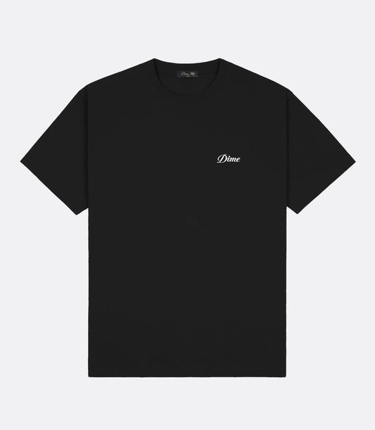 CURSIVE SMALL LOGO T-SHIRT BLACK