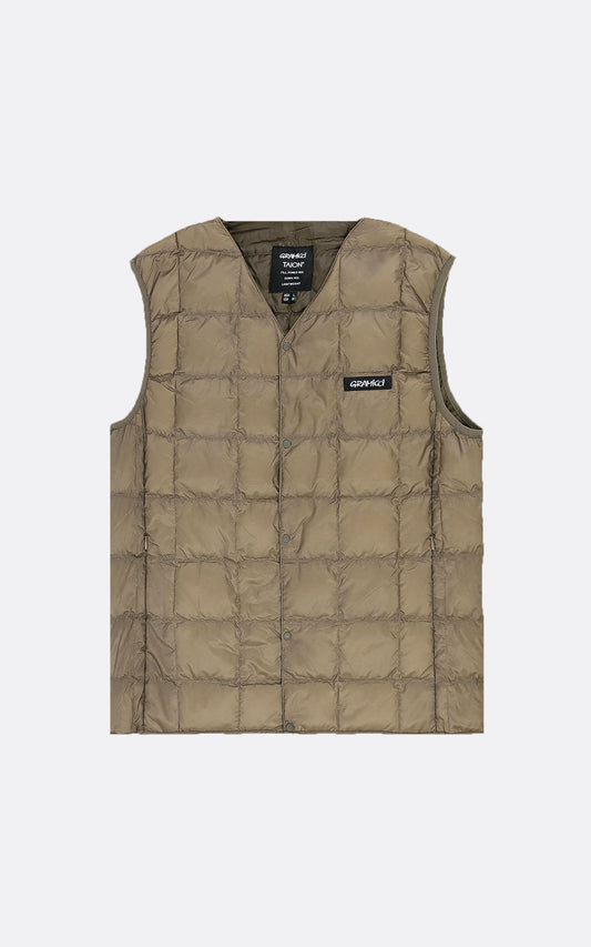 TAION INNER DOWN VEST BEIGE