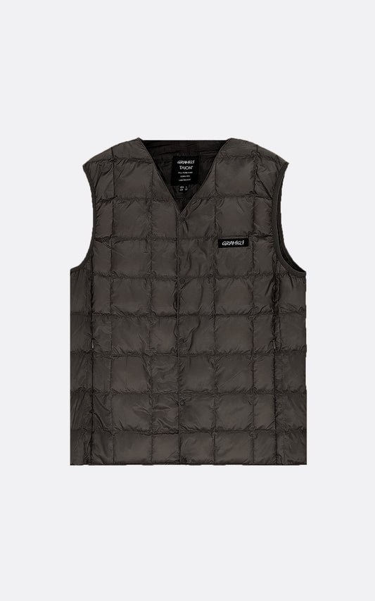 TAION INNER DOWN VEST BLACK
