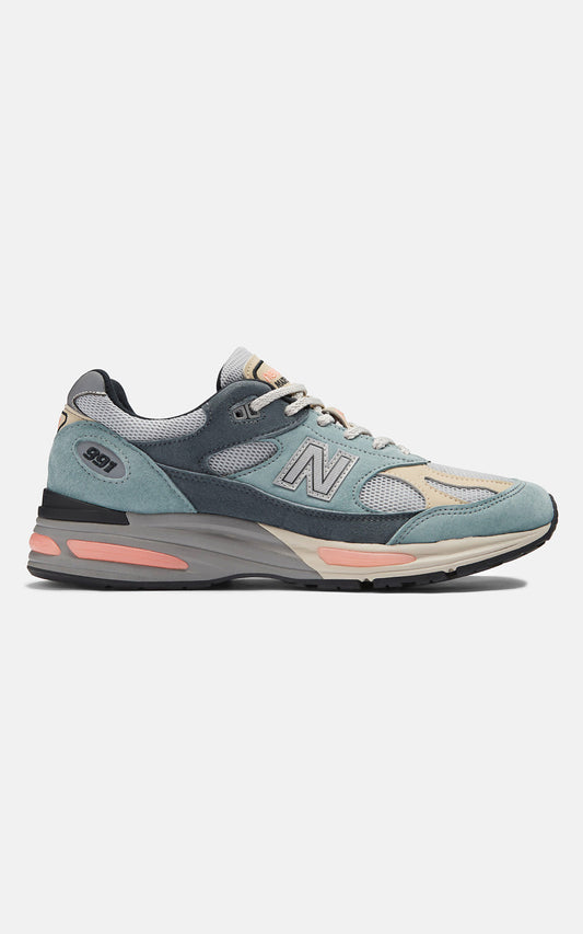 MADE IN UK 991V2 SILVERBLUE / TURBULENCE / QUIET GRAY