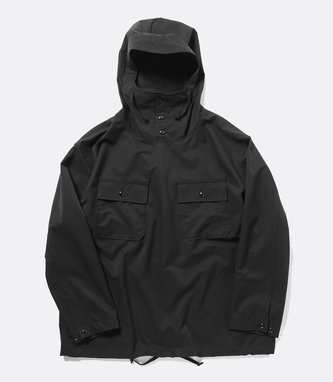 Cagoule Shirt Black Polyester Mesh