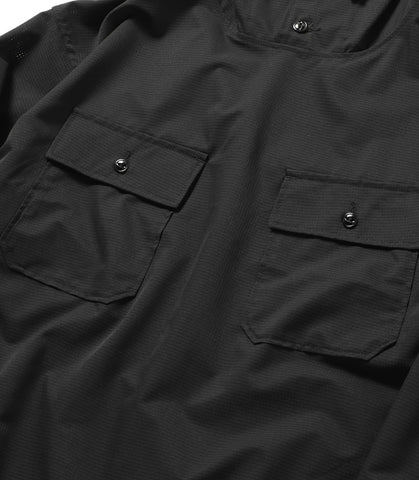 Cagoule Shirt Black Polyester Mesh