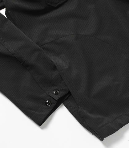 Cagoule Shirt Black Polyester Mesh