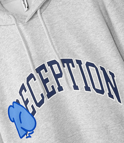 HOODED SWEATSHIRT DECEPTION LIGHT ATHLETIC GRAY