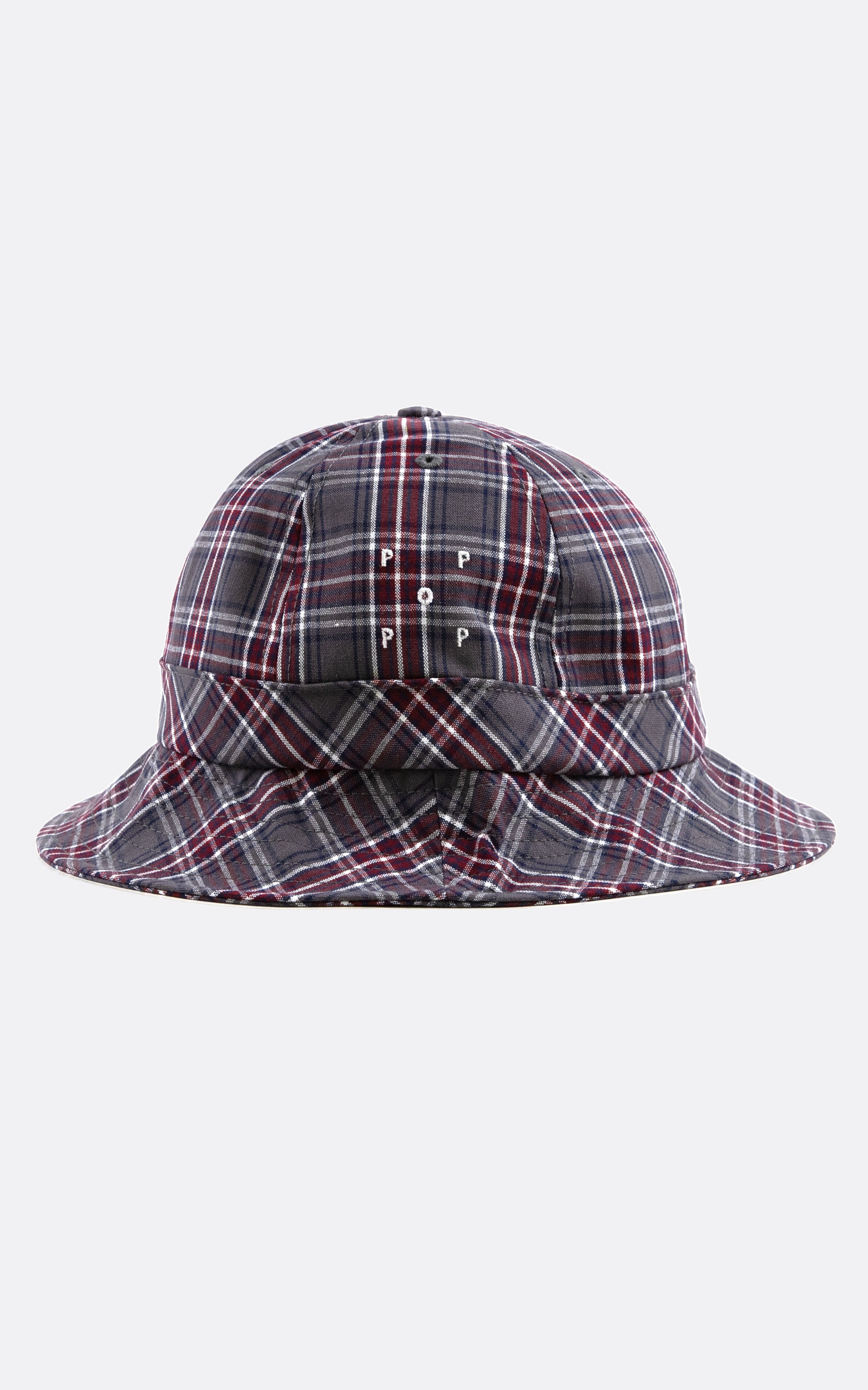 CHECKED BELL HAT GRAY CHECK