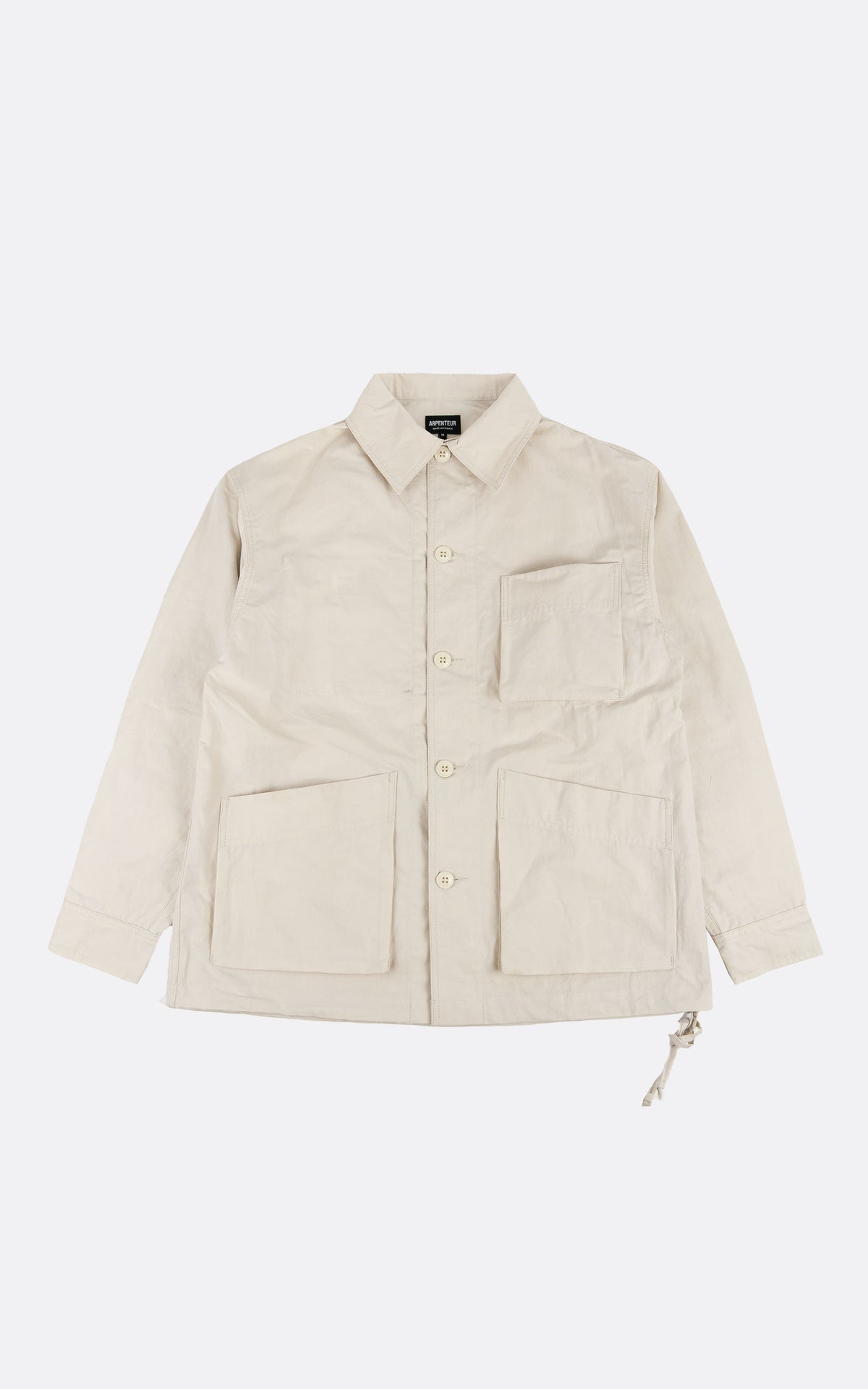 ADN CANVAS COTON / LIN JACKET ECRU