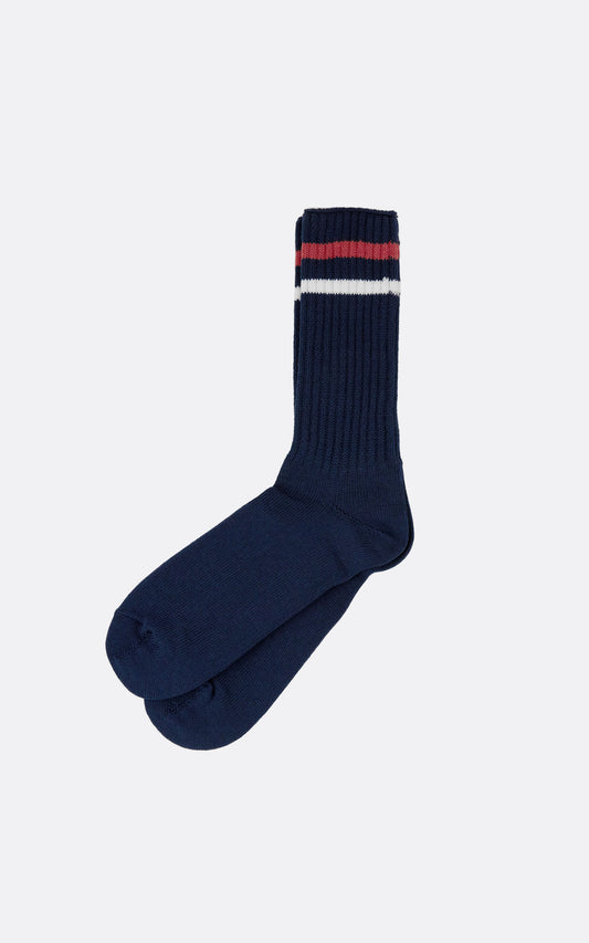 B+ SCHOOL BOY SOCKS NAVY/WHITE/RED