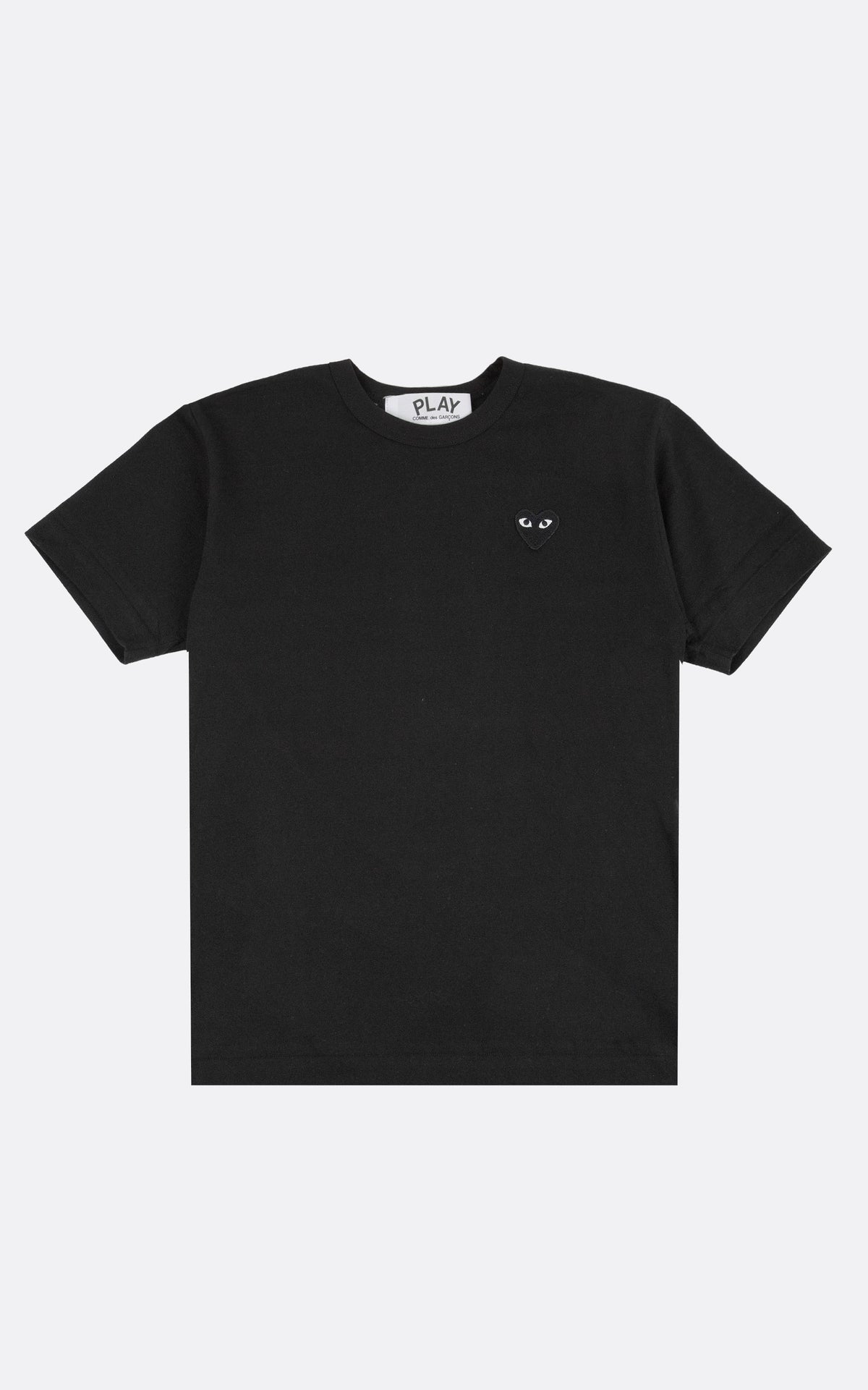 PLAY CDG T-SHIRT-BLACK/BLACK HEART EMBLEM