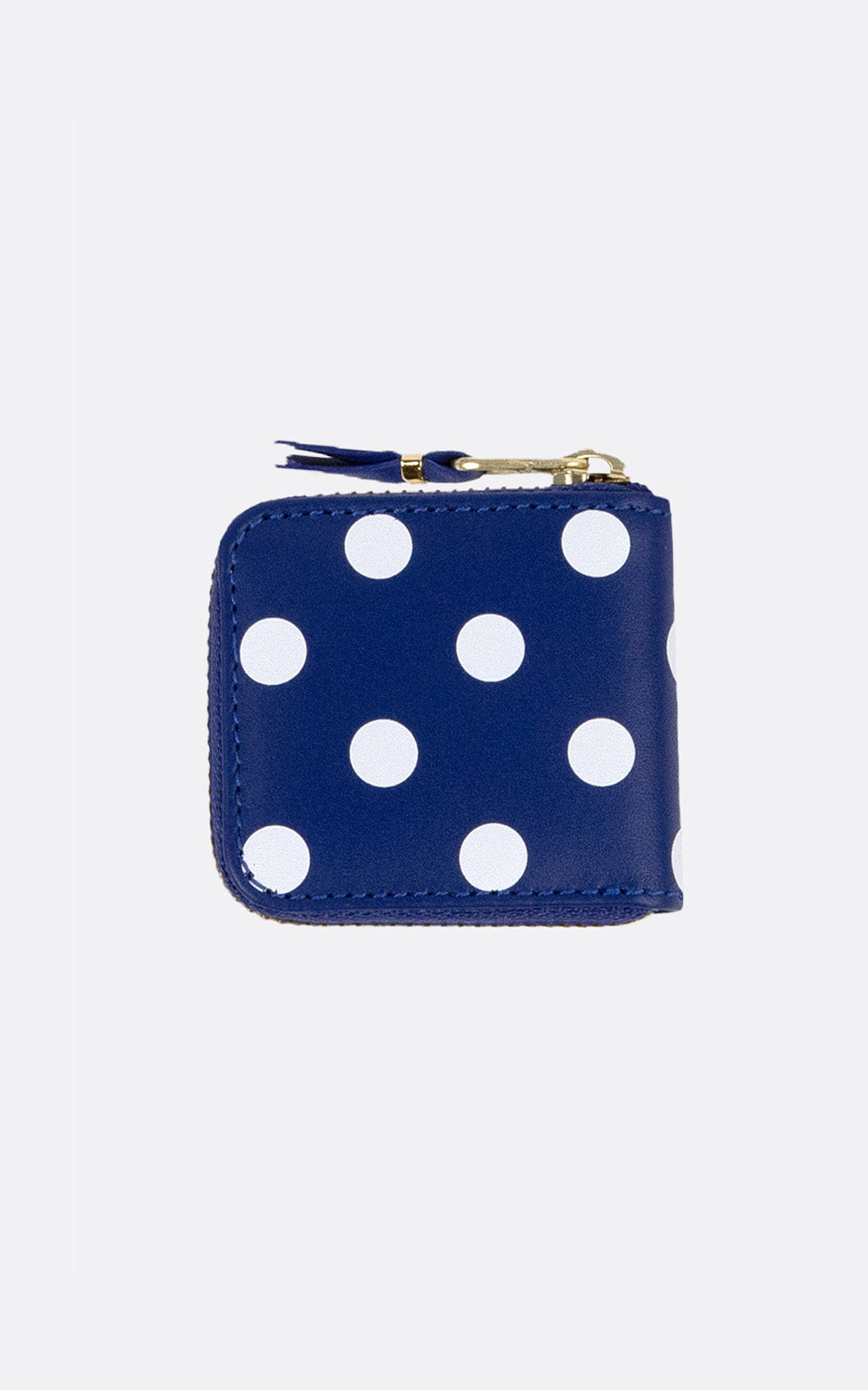 WALLET DOT LEATHER NAVY