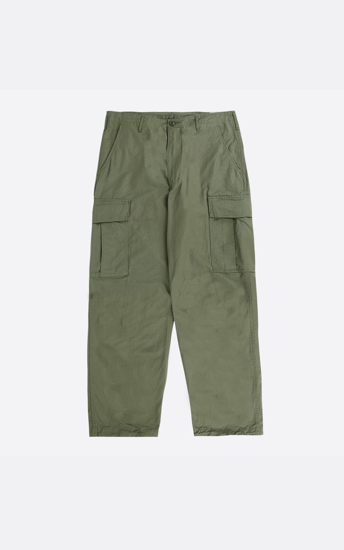 VINTAGE FIT 6 POCKETS CARGO PANTS ARMY GREEN