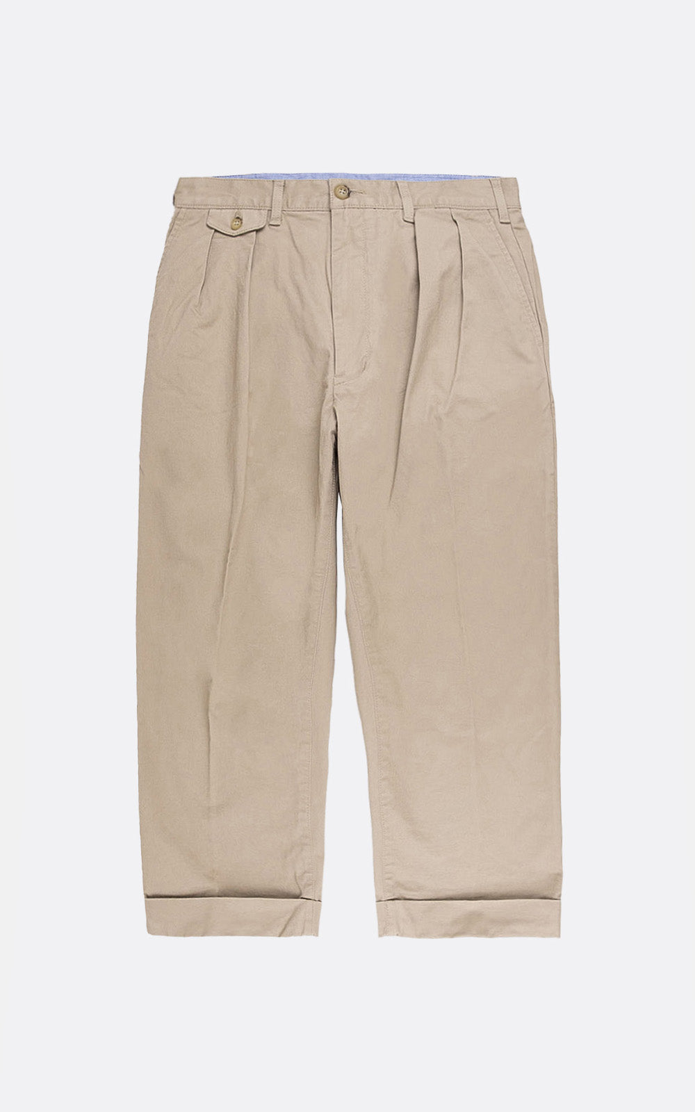 2PLEATS TWILL PANT KHAKI