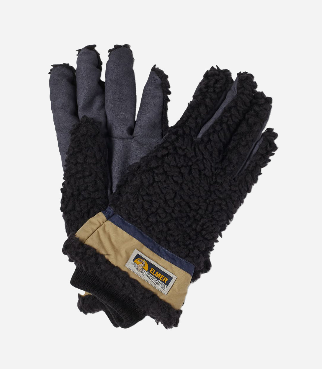 TEDDY 5 FINGERS BLACK GLOVES