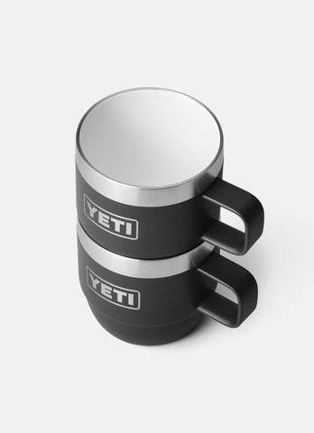 ESPRESSO MUG 2PK BLACK 6OZ
