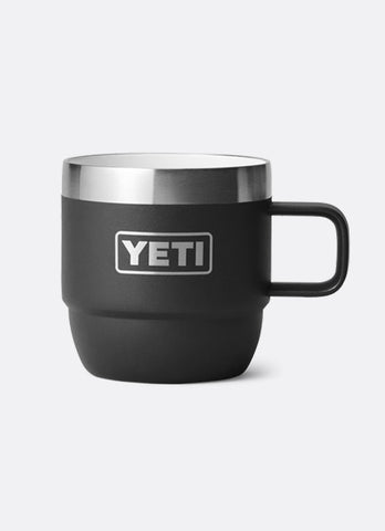 ESPRESSO MUG 2PK BLACK 6OZ