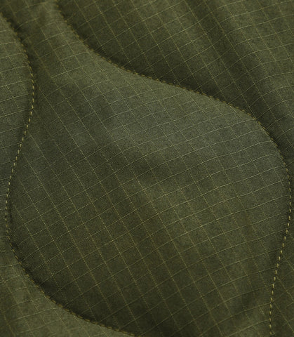 Military W-Zip V Neck Down Jkt D.Olive