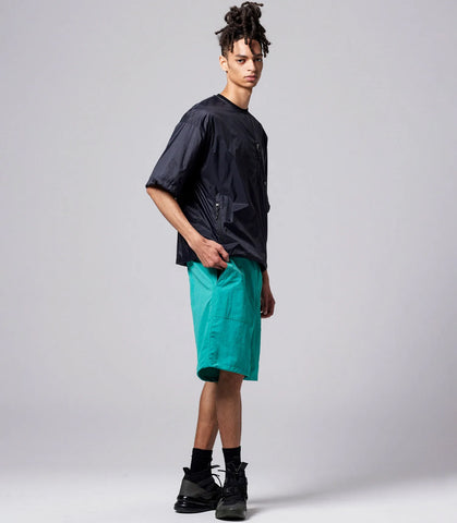 Mountain Crew Neck W-Zip Pocket Cut Sew Black