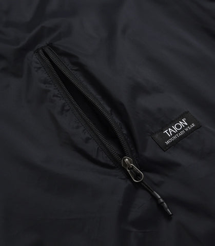 Mountain Crew Neck W-Zip Pocket Cut Sew Black