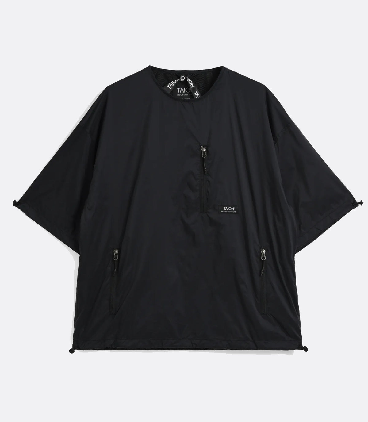 Mountain Crew Neck W-Zip Pocket Cut Sew Black