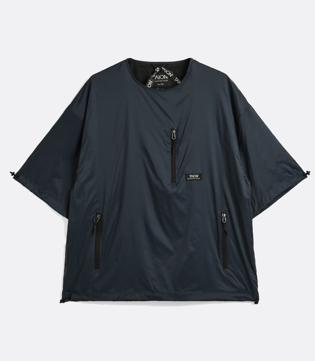 Mountain Crew Neck W-Zip Pocket Cut Sew Dark Navy