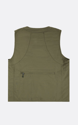 GONE FISHING VEST ARMY GREEN