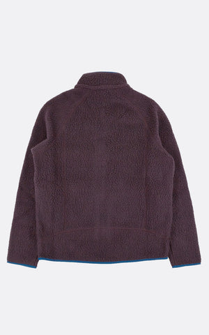 M'S RETRO PILE JACKET OBSIDIAN PLUM