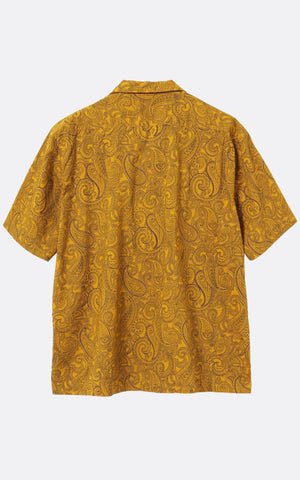 SAM PAISLEY SHORT SLEEVE SHIRT MUSTARD