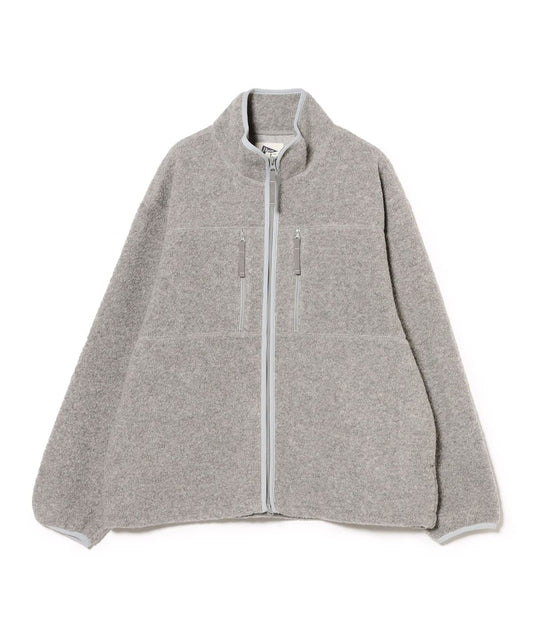 ANTONIO WOOL ZIP UP HEATHER GREY