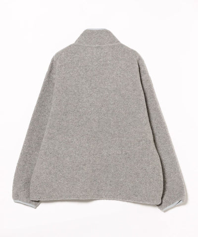 ANTONIO WOOL ZIP UP HEATHER GREY