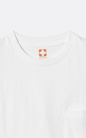 2 PACK POCKET TEE WHITE