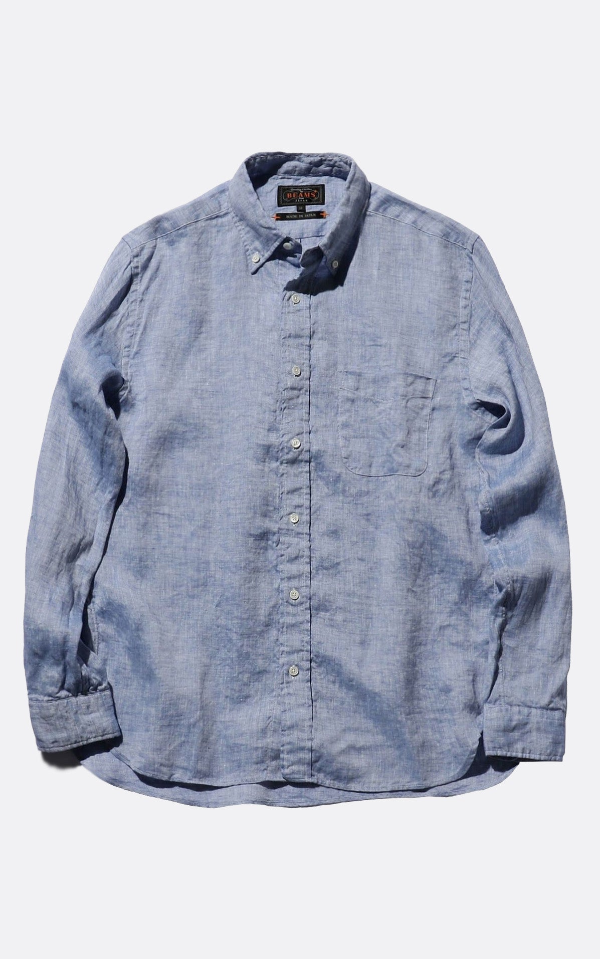 B.D. LINEN OXFORD SHIRT BLUE