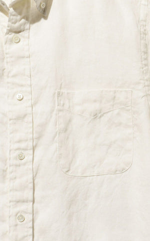 B.D. LINEN OXFORD SHIRT WHITE