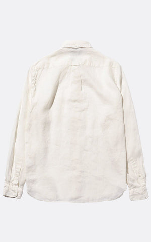 B.D. LINEN OXFORD SHIRT WHITE