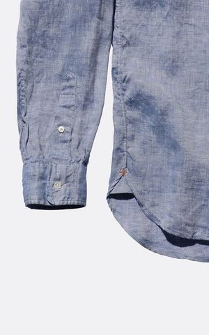 B.D. LINEN OXFORD SHIRT BLUE