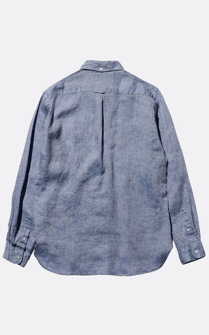 B.D. LINEN OXFORD SHIRT BLUE