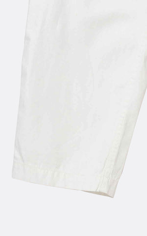 1 PLEAT BAKER 80/3 BACK SATIN PANT WHITE