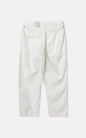 1 PLEAT BAKER 80/3 BACK SATIN PANT WHITE