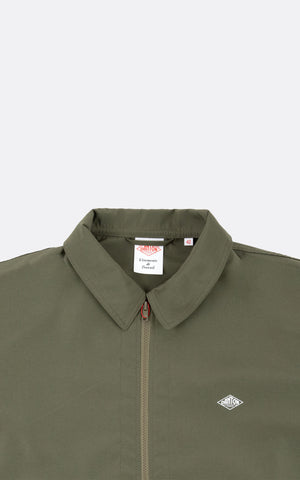 ZIP JACKET T/C POPLIN M GREEN