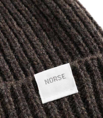 NORSE STANDARD MERINO LAMBSWOOL BEANIE HEATLAND BROWN