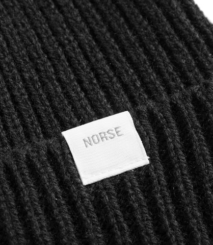 NORSE STANDARD MERINO LAMBSWOOL BEANIE BLACK