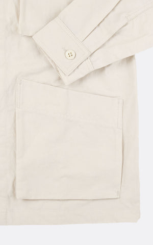 ADN CANVAS COTON / LIN JACKET ECRU