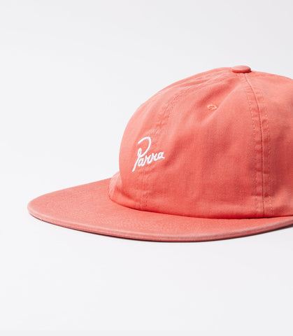 Signature 6 panel hat washed out red